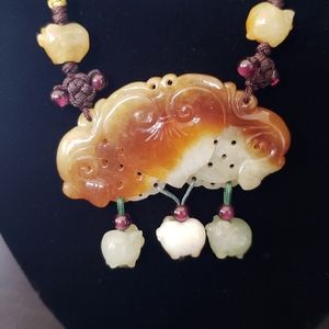 Natural stone necklace